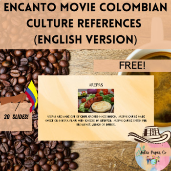 Preview of Encanto Movie Colombian Culture References English Version 