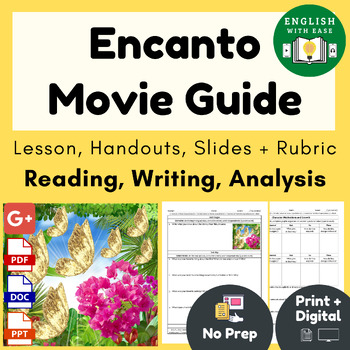 Preview of Encanto Movie Guide Classroom Activities, Lesson, Slides, Printable & Digital