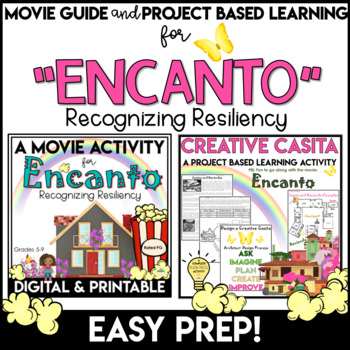 Preview of Encanto Movie Guide | Encanto Movie Project Based Learning | Movie Day Activity