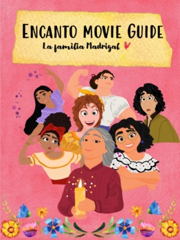 Preview of Encanto Movie Guide: Family Tree, Song Lyrics, Ser, Tener, & Adjectives