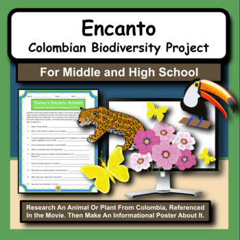 Preview of Encanto Plants and Animals Biodiversity Activity Project for Science