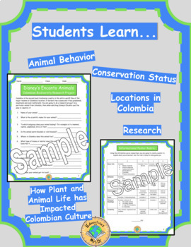 Encanto Plants and Animals Biodiversity Activity Project for Science