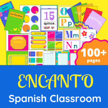 Preview of Encanto - Spanish Classroom Decor and set-up