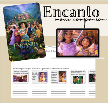 Preview of Encanto movie questions and cultural investigations
