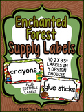 Enchanted Forest Classroom Supply Labels