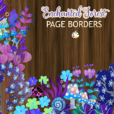 Enchanted Forest Page Border Clipart