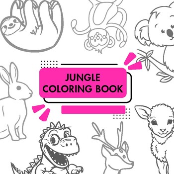 Preview of Enchanted Jungle | A Vibrant Coloring Book