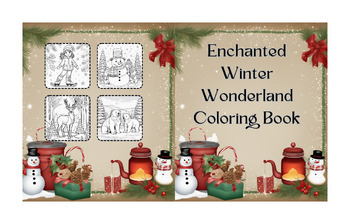 Preview of Enchanted Winter Wonderland Coloring Book