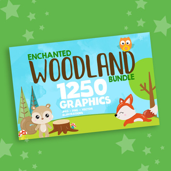 Preview of Enchanted woodland collection 1250 graphics