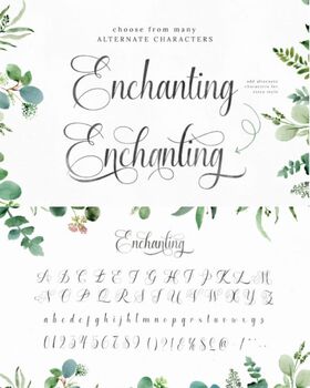 Preview of Enchanting Script Fonts |Super lovely & elegant |Add Enchantment to Your Design