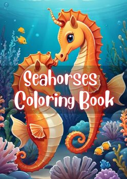 Preview of Enchanting Seahorse Serenity: A Captivating 100-Page Coloring Adventure