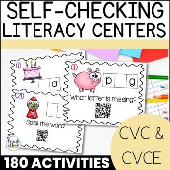 Preview of Spelling CVC & CVCE Words Activities for Kindergarten Science of Reading Aligned