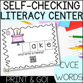 Preview of Spelling CVCE Words Activities | Silent E Practice | Science of Reading Aligned