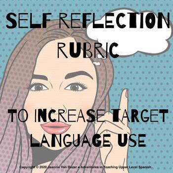 Preview of Increase the use of Spanish in your classes with this rubric!