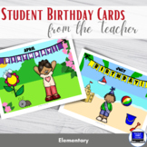 Encouragement Cards: Birthday Cards from the Teacher