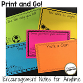 Encouragement Notes for Anytime~Black and White~Print and Go!