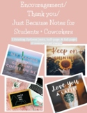 Coffee/Starbucks Gift Tags| Encouraging Notes/Cards for St