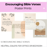 Encouraging Bible Verse Poster Prints