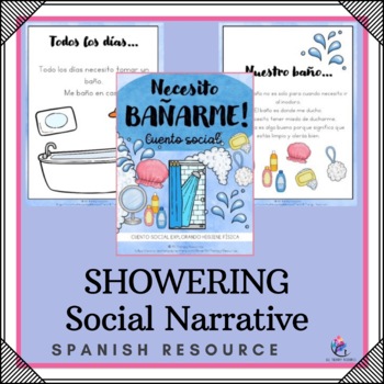 Preview of Encouraging Hygiene and Showering Social Narrative Story - SPANISH VERSION