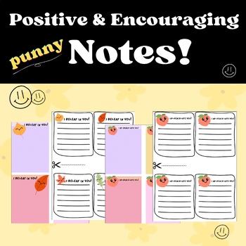 Preview of Encouraging & Positive Notes! Teacher to Student Printables!