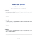 Encryption Key Math Problems / Math Practice Worksheets For Students
