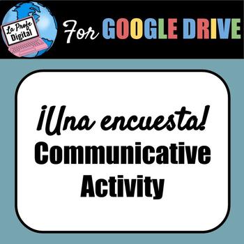 Preview of Encuesta (Survey) Spanish Communicative Activity (all levels/topics!)