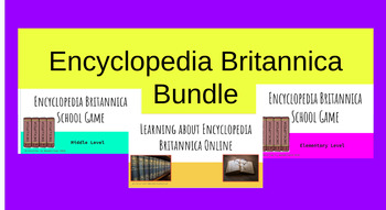 Preview of Encyclopedia Britannica Presentation and Games Bundle