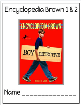 Preview of Encyclopedia Brown Books 1 and 2 Comprehension Book Packet