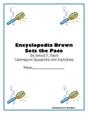 "Encyclopedia Brown Sets the Pace" novel unit