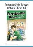 Encyclopedia Brown Solves Them All-Novel Study