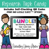 Encyclopedia Research Task Cards with Self-Checking QR Cod