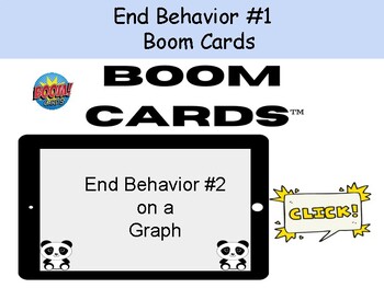 Preview of End Behavior #1 for Boom Cards