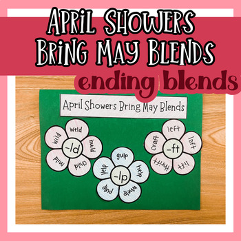 Preview of End Blends Spelling Craft - Ending Sounds,  Ending Clusters - Spring Crafts