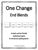 End Consonant Blends- "One Change" Whiteboard Game