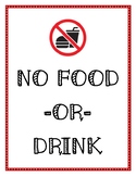 No Food or Drink Sign