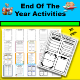 End Of The School Year Reflection Printable Activities