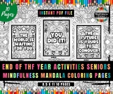 End Of The Year Activities Seniors Mindfulness Mandala Col