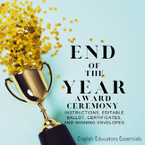 End Of The Year Activity -Fun Awards Canva Template - Editable