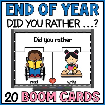 Preview of End Of The Year Reflections Memories Game - Last Days of School Boom Cards