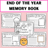 End Of The Year Memory Book Activities 2nd-5th Grade Printable