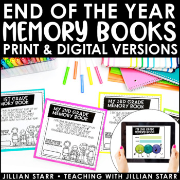 Preview of End Of The Year Memory Book | Digital & Print | End of the Year Activities