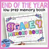 End Of The Year Memory Book | Last Week of School Activities