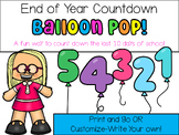 End Of Year Balloon Pop Countdown