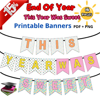 Preview of End Of Year Banner ! Classroom Decor Bulletin Board Banner | Summer