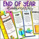 End Of Year Bookmark Gift for Students | Kindergarten Firs