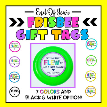 Preview of End Of Year Frisbee Gift Tag