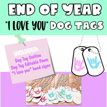 Preview of End Of Year "I love you" Dog Tags