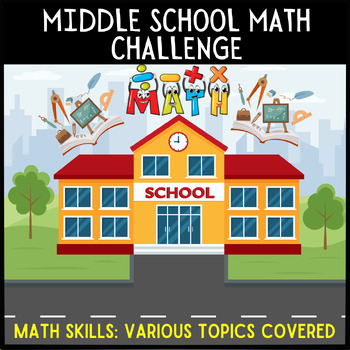 Preview of End Of Year Math Review Challenge.
