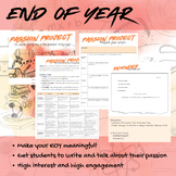 End Of Year Project | Passion Project | Meaningful Activity