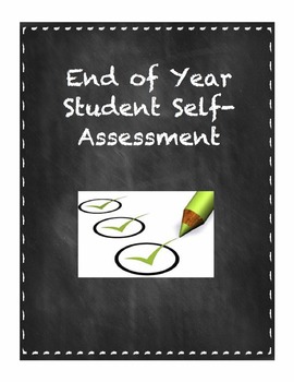 Preview of End Of Year Student Self-Assessment